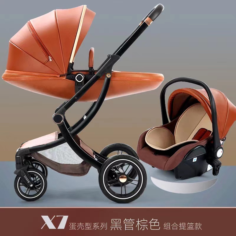 Baby Stroller Luxury Baby Stroller 3 in 1 with En1888 Baby Strollers OEM Customized logo big Wheels