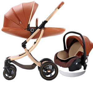 Baby Stroller Luxury Baby Stroller 3 in 1 with En1888 Baby Strollers OEM Customized logo big Wheels