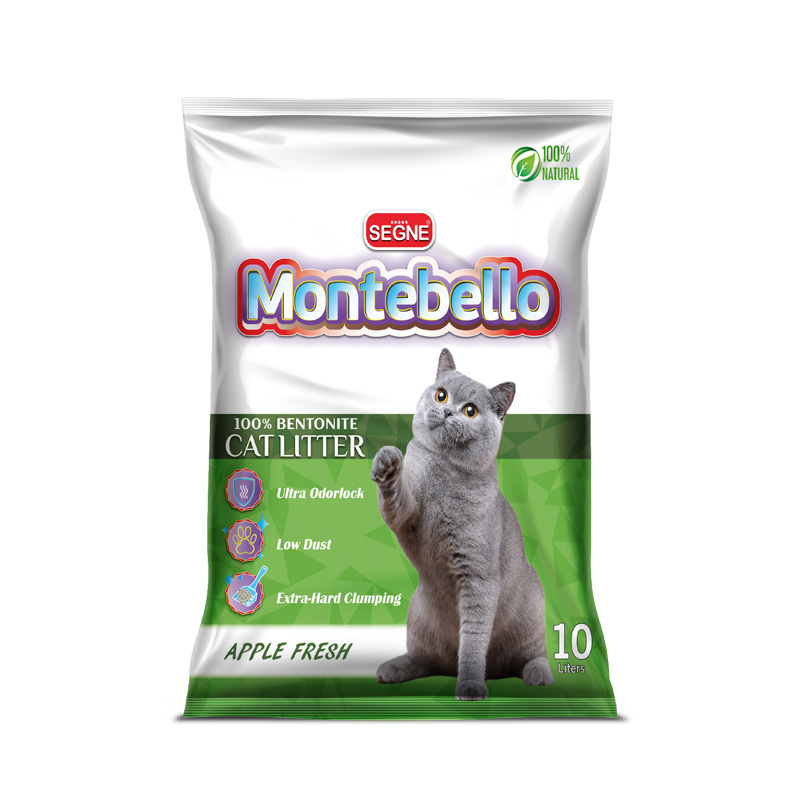 Meek Clumping Bentonite Clay Cat Litter Sand Strong Water Absorption Cat Litter Bentonite With Activated Carbon