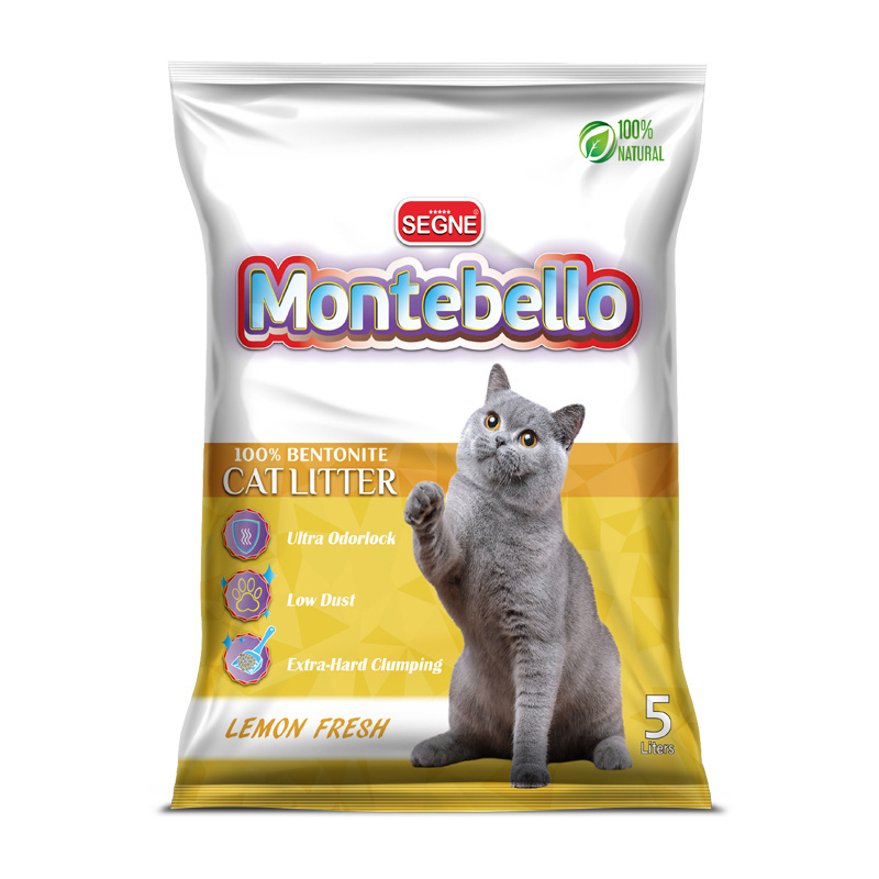 Meek Clumping Bentonite Clay Cat Litter Sand Strong Water Absorption Cat Litter Bentonite With Activated Carbon