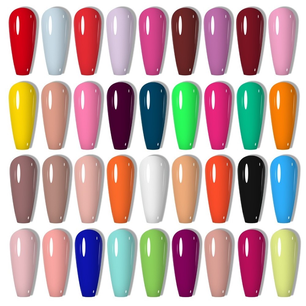 36 Colors Nail Oil Glue Canned Glue 2024 New Nail Enhancement Solid Color Painting Glue Phototherapy Nail Painting Flower