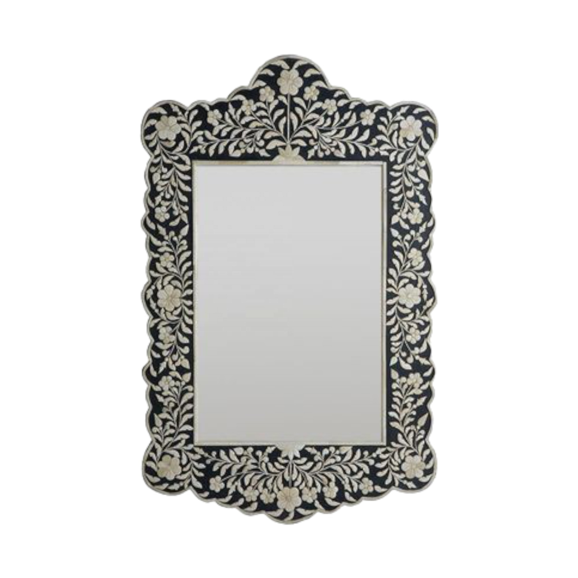 Best Quality Hand Crafted Bone & Mother Of Pearl Inlay Mirror Frame For Home Hotel Restaurant Decoration Bone Inlay mirror Frame