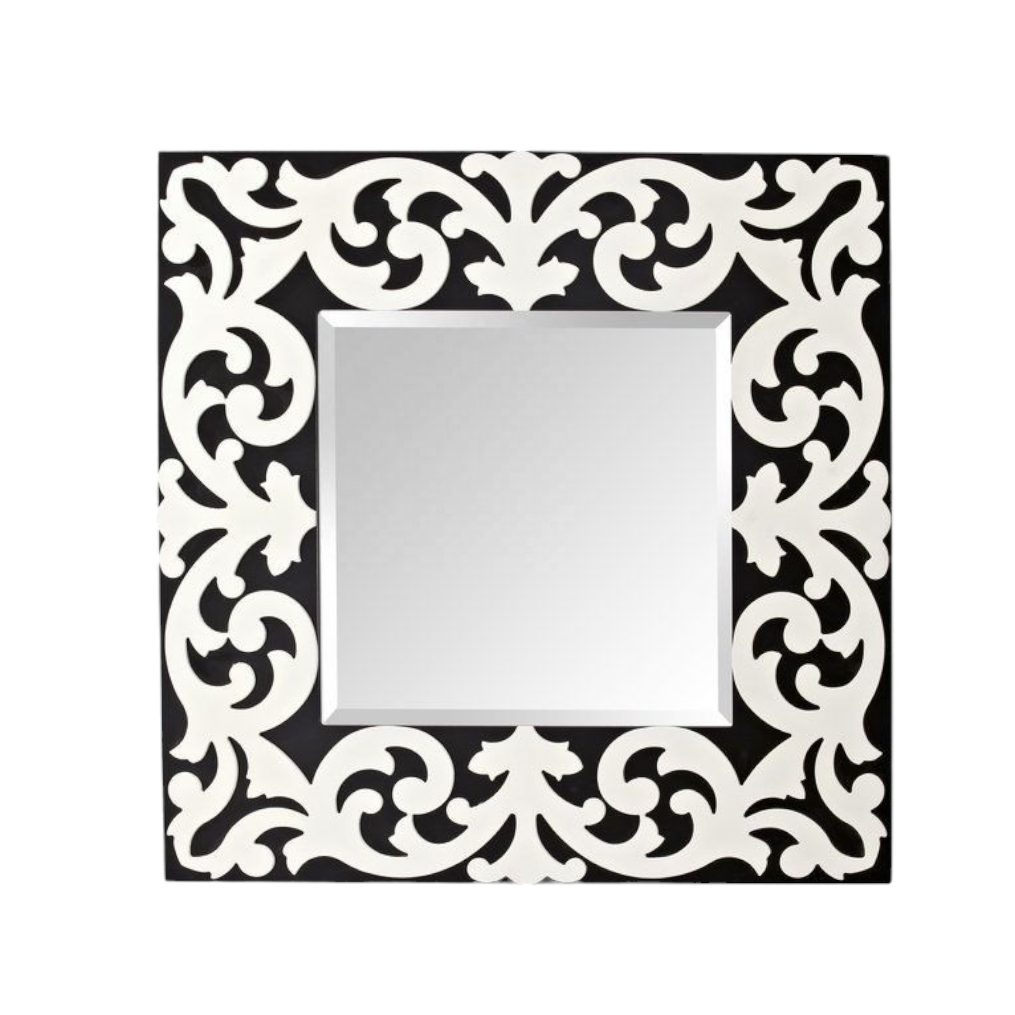 Best Quality Hand Crafted Bone & Mother Of Pearl Inlay Mirror Frame For Home Hotel Restaurant Decoration Bone Inlay mirror Frame