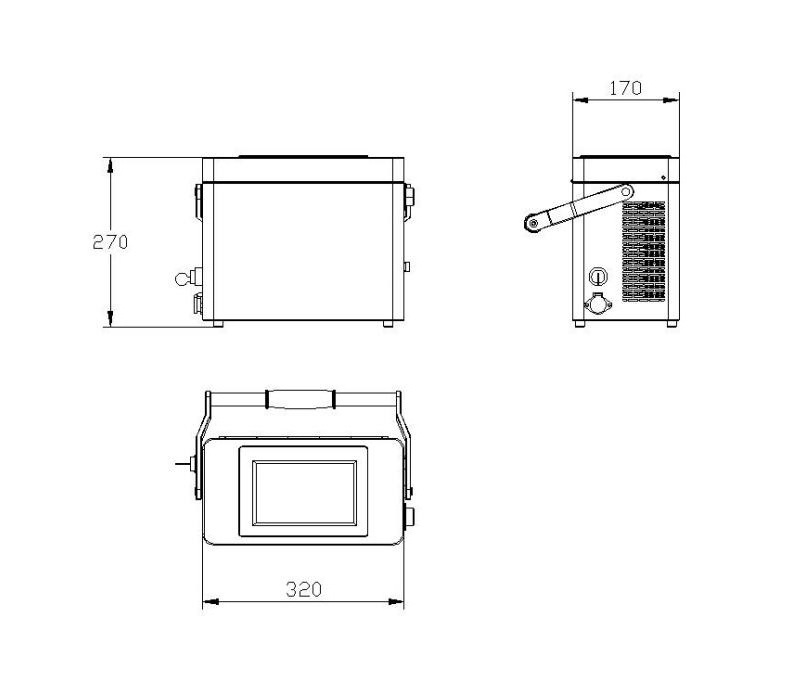 Handheld Laser Device Fiber Laser Marking Machine Laser Print on Metal Plastic Wood