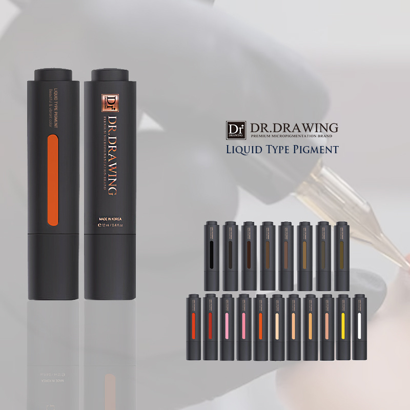 private label [Light Brown]Safe Best Quality Lip Eyebrow Tattoo Pigment for Microblading Machine Made in Korea