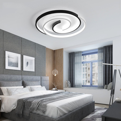 MEEROSEE Morden Roof Lamp Living Room Ceiling Lamps Modern Chandelier Modern Spiral Minimalist Led Chandelier Lights MD87171