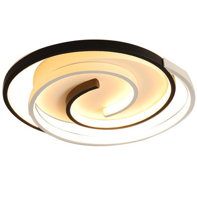 MEEROSEE Morden Roof Lamp Living Room Ceiling Lamps Modern Chandelier Modern Spiral Minimalist Led Chandelier Lights MD87171