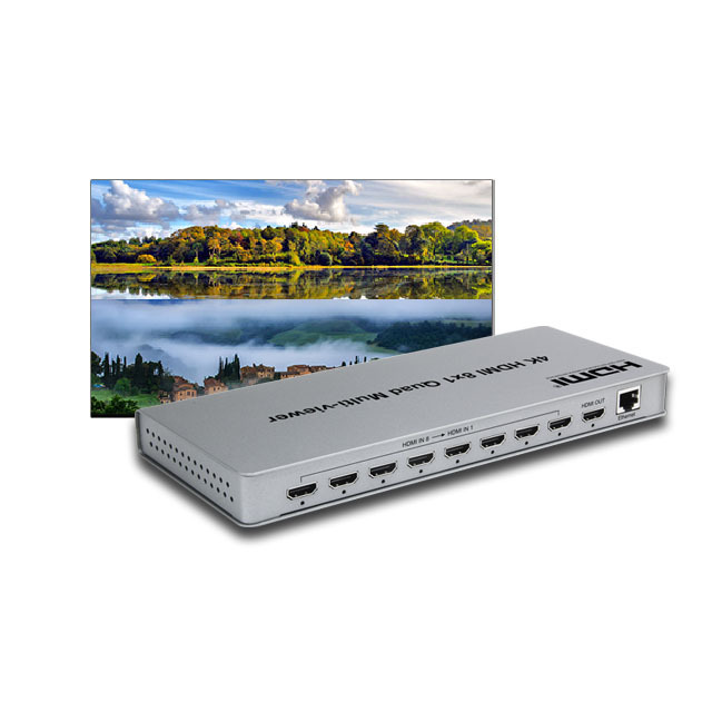 4K HDMl 8x1 Multi-viewer Real Time Multiviewer 8 in 1 out with HDMl seamless