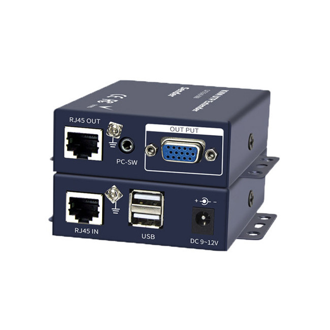 USB VGA Cat6 Mini KVM Extender 1280x1024 at 100m