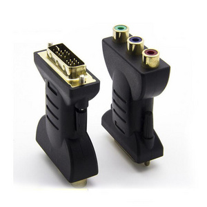 DVI to RCA Cable DVI-I 25+5pin to 3 RCA Gold AV Adapter Cable for HDTV PC LCD