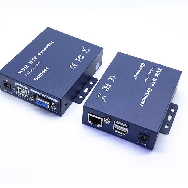 VGA USB KVM Extender upto 100m with CAT6 Ethernet cable