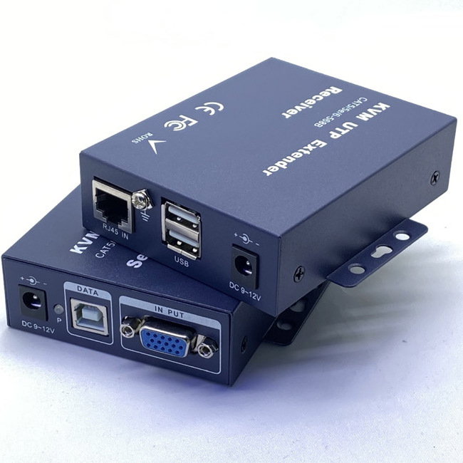 VGA USB KVM Extender upto 100m with CAT6 Ethernet cable