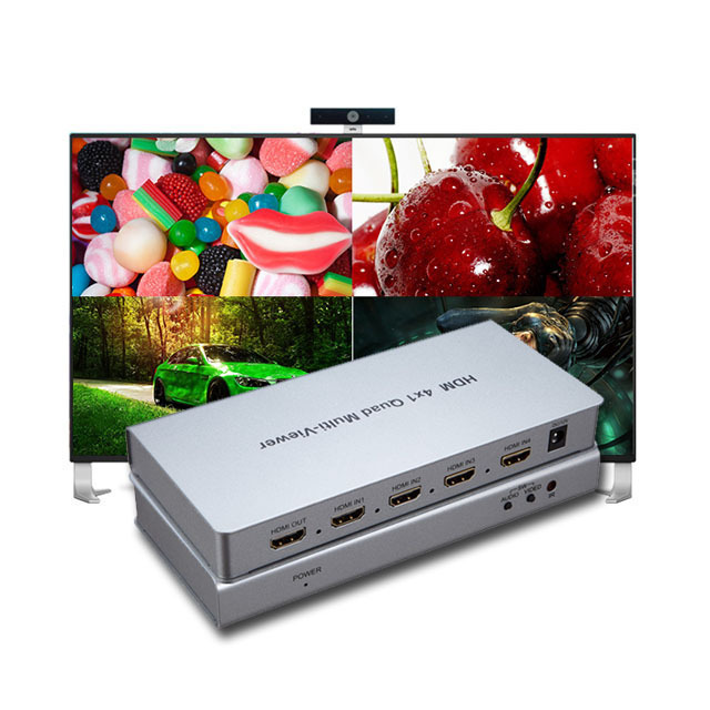 HDMl 4x1 Quad Multi-viewer Switcher Splitter 1080p HDMl 1.3a HDCP 1.2