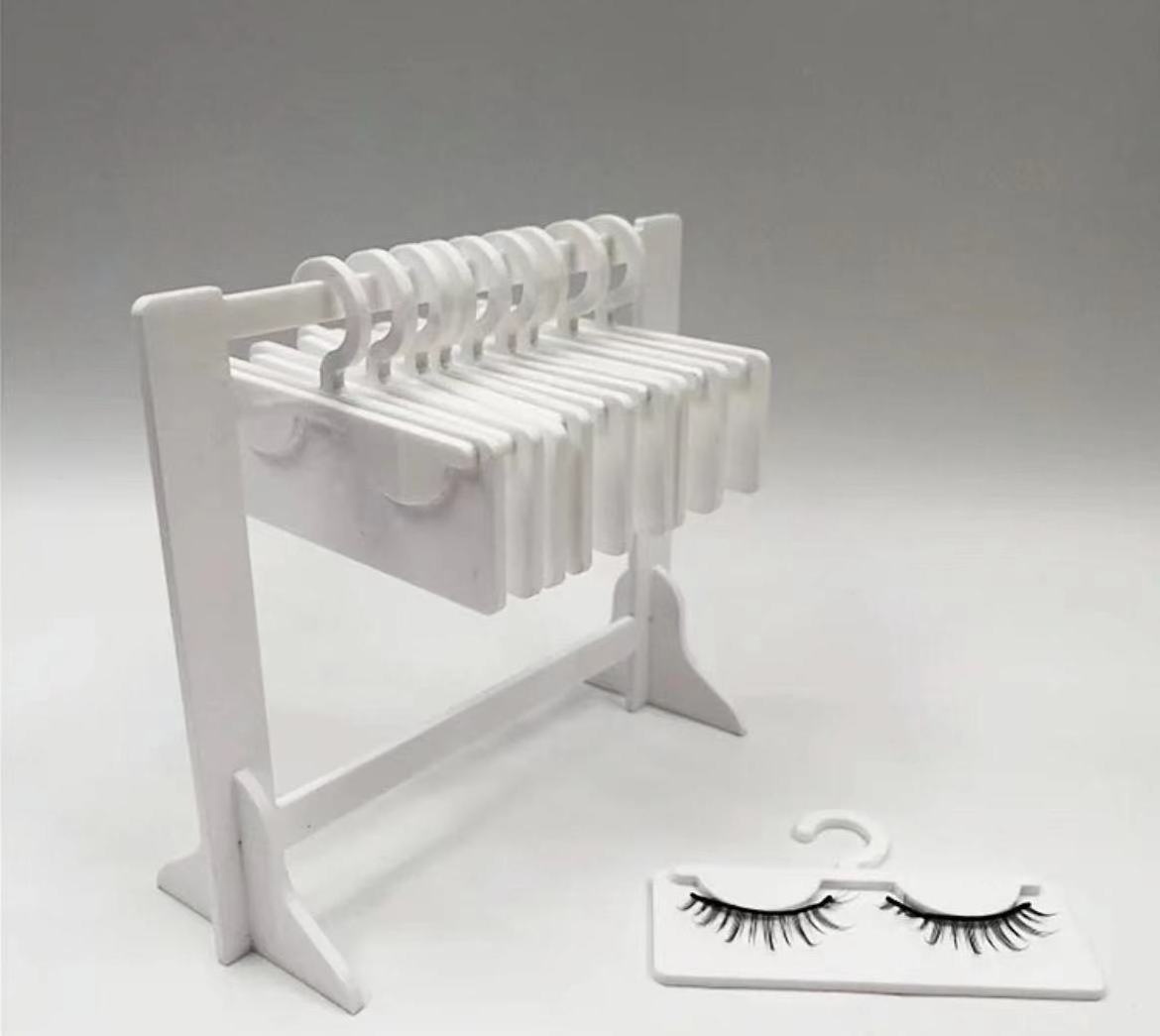 F Customized New Design Acrylic Clothing Rack Lash Hanger False Eyelash Extensions Display Holder Clothing Rack