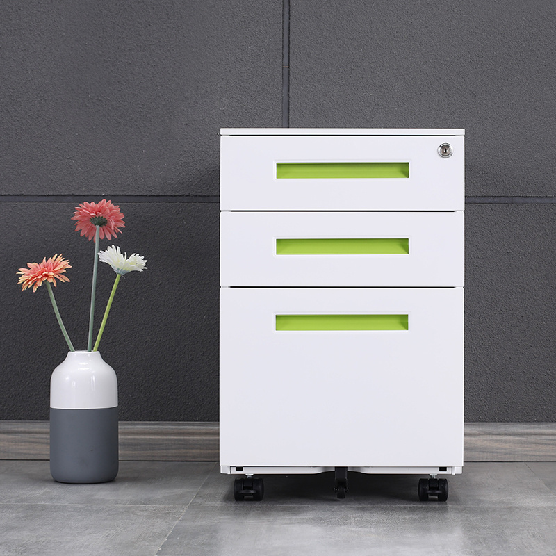 5-Drawer Mobile File Cabinet with Lock Filing Cabinet for Legal/Letter Size Office Storage