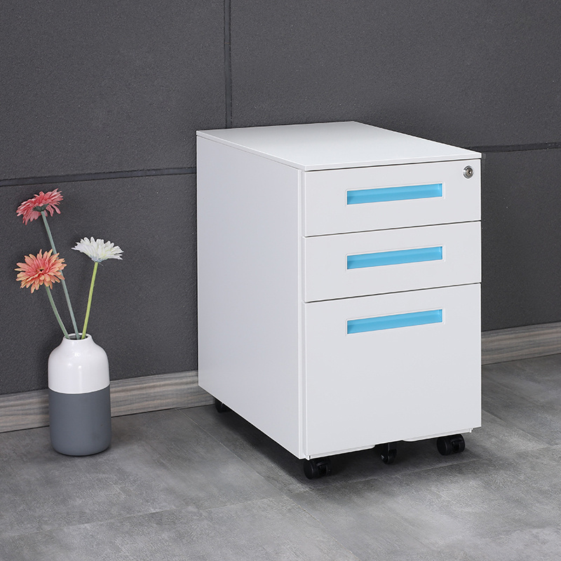 5-Drawer Mobile File Cabinet with Lock Filing Cabinet for Legal/Letter Size Office Storage