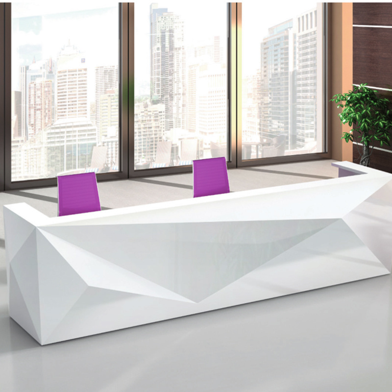 Hotel Reception Front Desk Counter Modern White Reception Desk Beauty Salon For Home Bar or Hospital