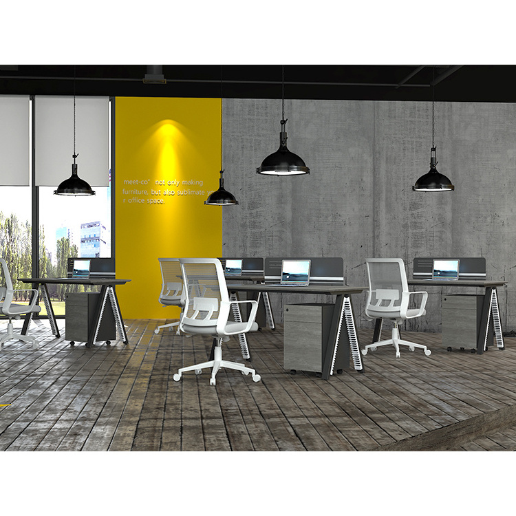 Modern Call Center Workstation Shared Office Desk