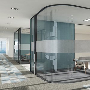 Modern Style Wall Transparent Soundproof Room Price Furniture Manufacture Office Partition Wall