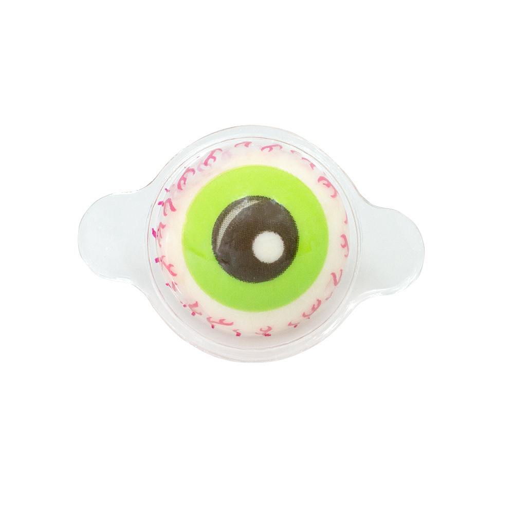 Bulk Packing Fruit Chewy Candy Halloween Sweet Round Eyeball Jam Filled Gummy Candy