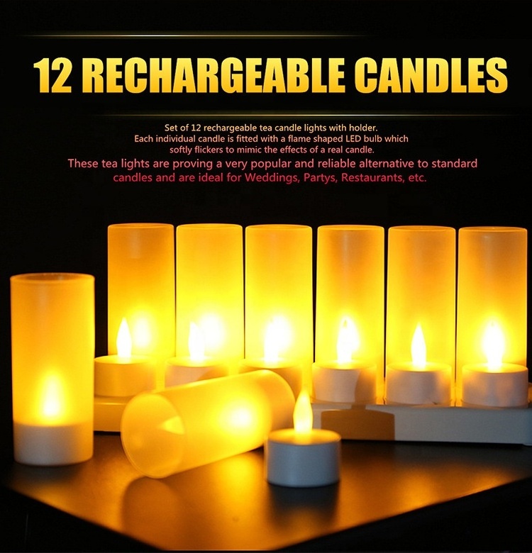 Wholesale Tea Light Decorative Candles Long Burning Mini Tealight Candles Rechargeable Paraffin Wax Candle for Valentine's Day