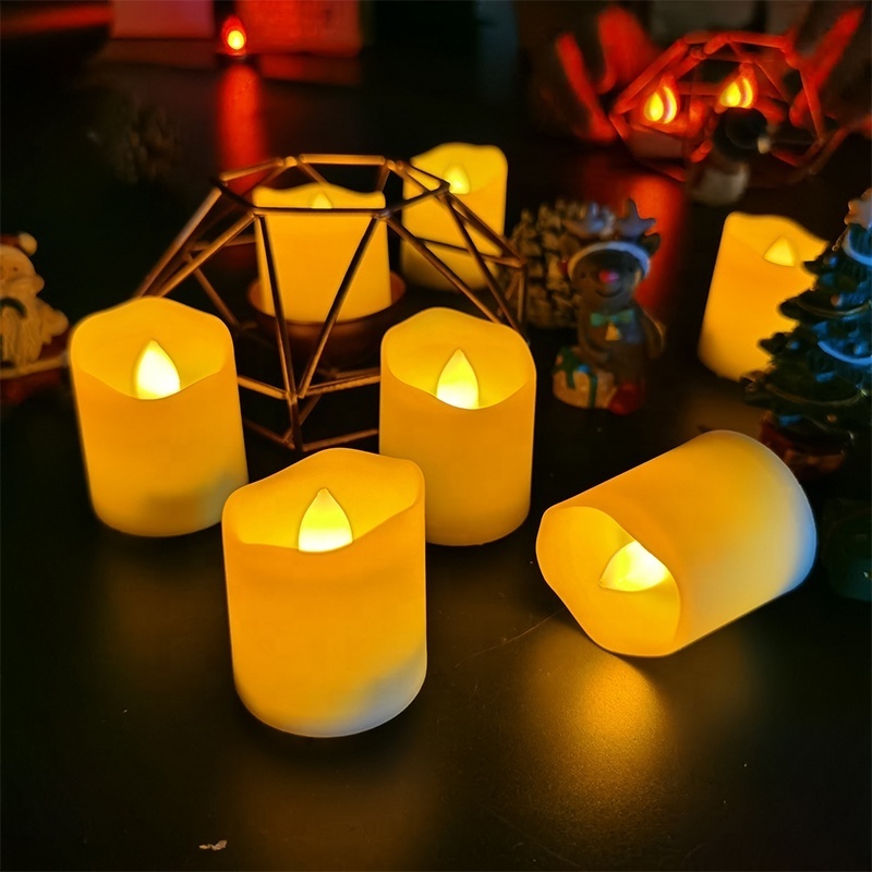 Flameless LED Candles Tea Light Battery Operated Electric Candles with remote control for Votive, Halloween, Pumkin, Table Decor