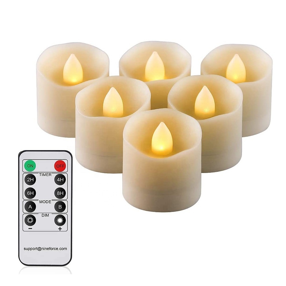 Flameless LED Candles Tea Light Battery Operated Electric Candles with remote control for Votive, Halloween, Pumkin, Table Decor