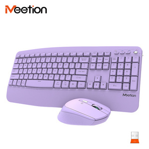 Meetion DirectorA keyboard and mouse usb with numeric keypad 2.4G wireless BT daul model 3-level DPI basic keyboard mouse combos