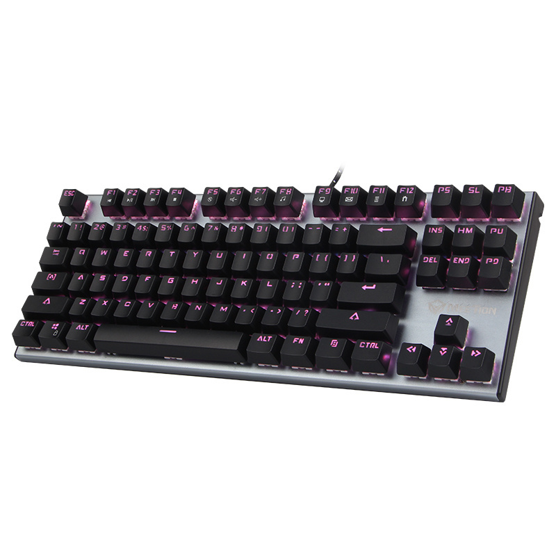 Wholesales Shenzhen Meetion RGB OUTEMU Blue Switch 87 Keys Arabic laser Mechanical Gaming Keyboard