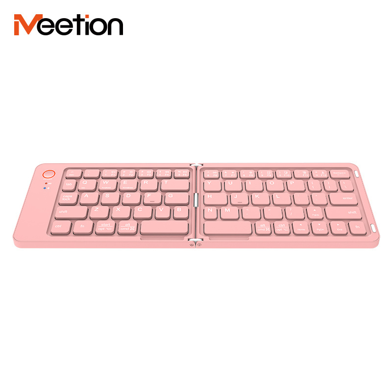 Meetion BTK001 usb folding keyboards Mini slim wireless portable for tablet mobile phone smart tv folding keyboard