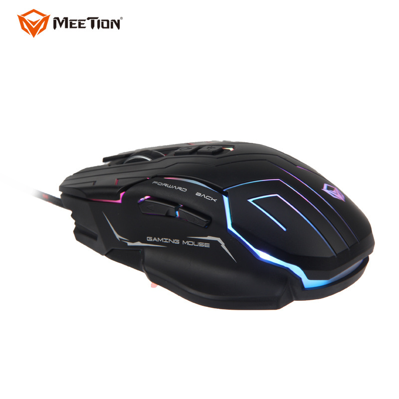 MEETION GM22 Funny Computer Laser Software 6D Gamin Gamming Gaming Mouse PC DPI Gamig Japan Waterproof USB Optical Wired 1.8m