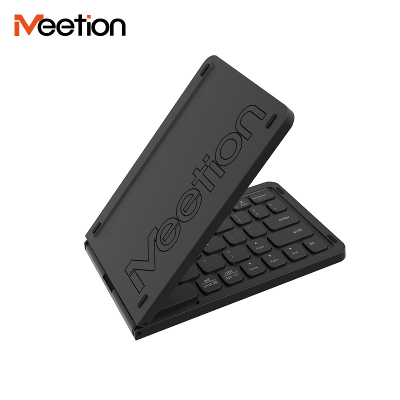 Meetion BTK001 Wireless Bluetooth Ultra Thin 60% Keys Foldable Keyboard Laptop Color Box RF Notebook Computer Laptop Membrane