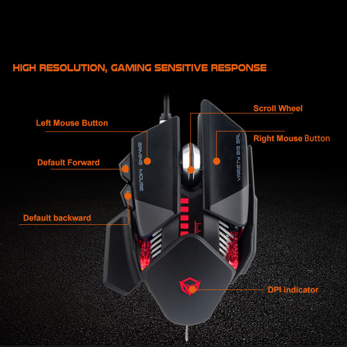 MEETION Professional Electronic Sport Mechanical Macro Definition programmable mouse 7D wired gaming mouse