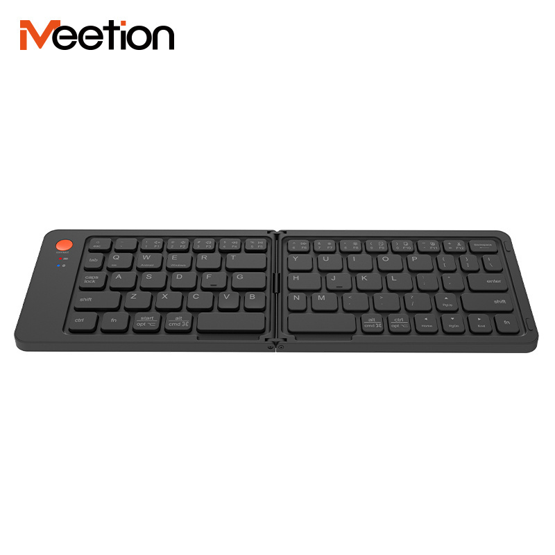 Meetion BTK001 Wireless Bluetooth Ultra Thin 60% Keys Foldable Keyboard Laptop Color Box RF Notebook Computer Laptop Membrane