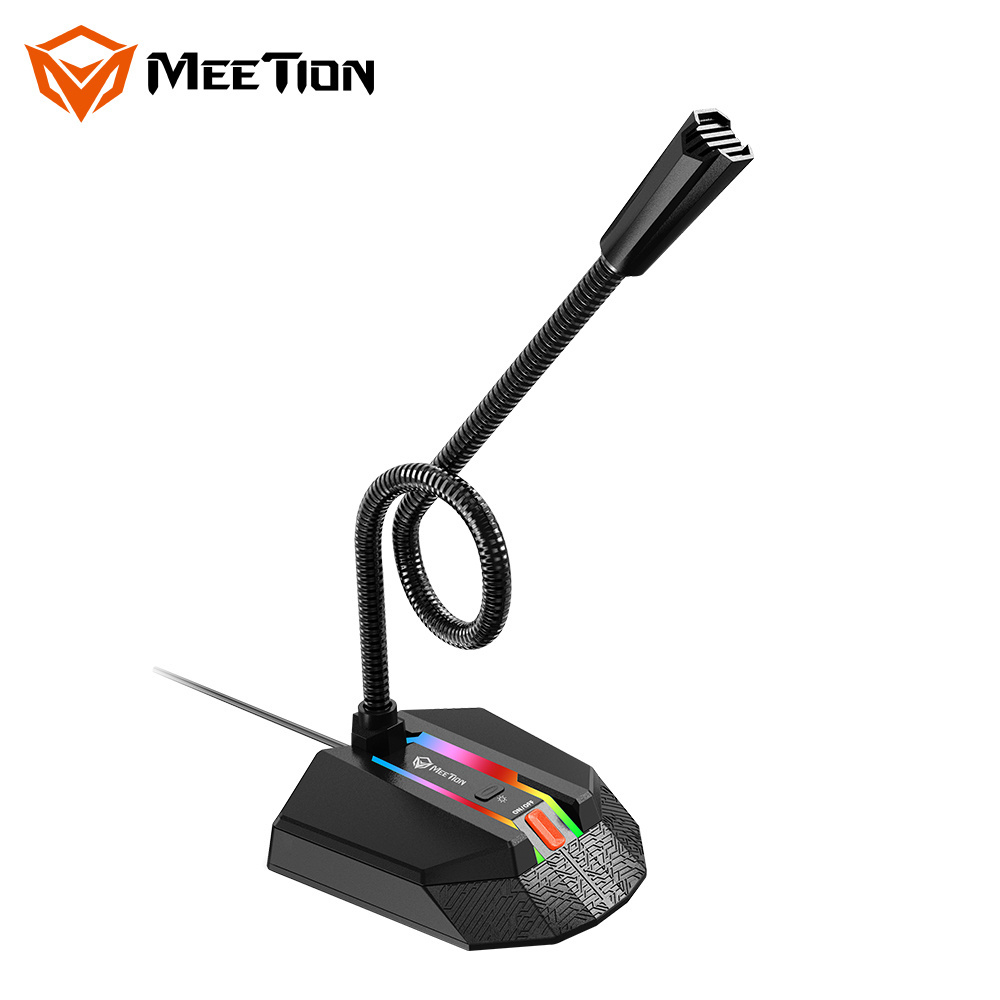 MeeTion MC15 High Quality Top End Shenzhen Gaming Led Meeting Conference Room Table RGB Microphone For PC RGB