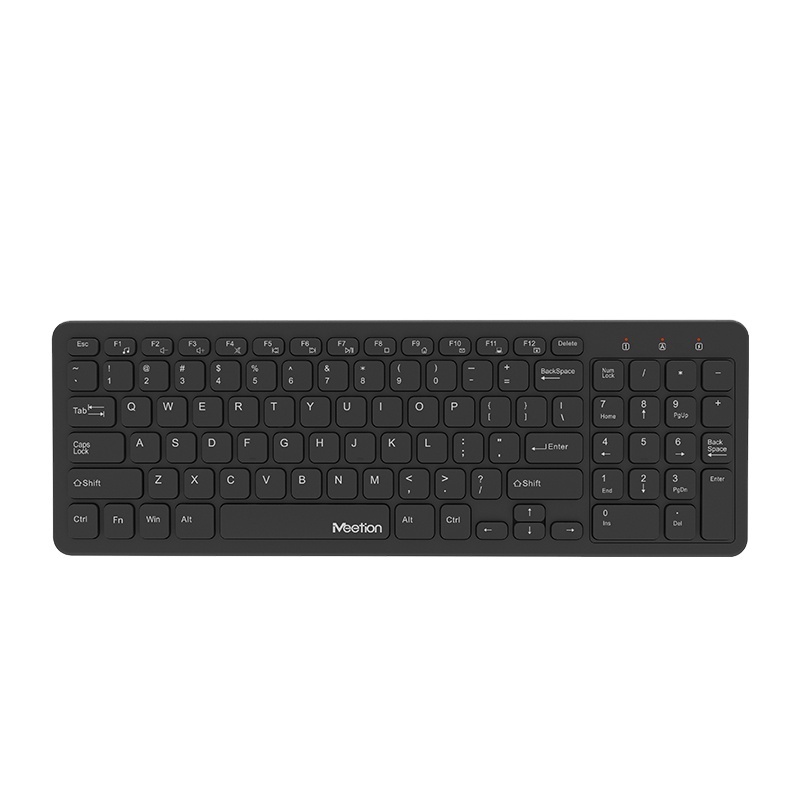 Meetion WK410 CC CE Ultra thin Office Slim Usb 2.4G Wireless Keyboard For Laptop Pc