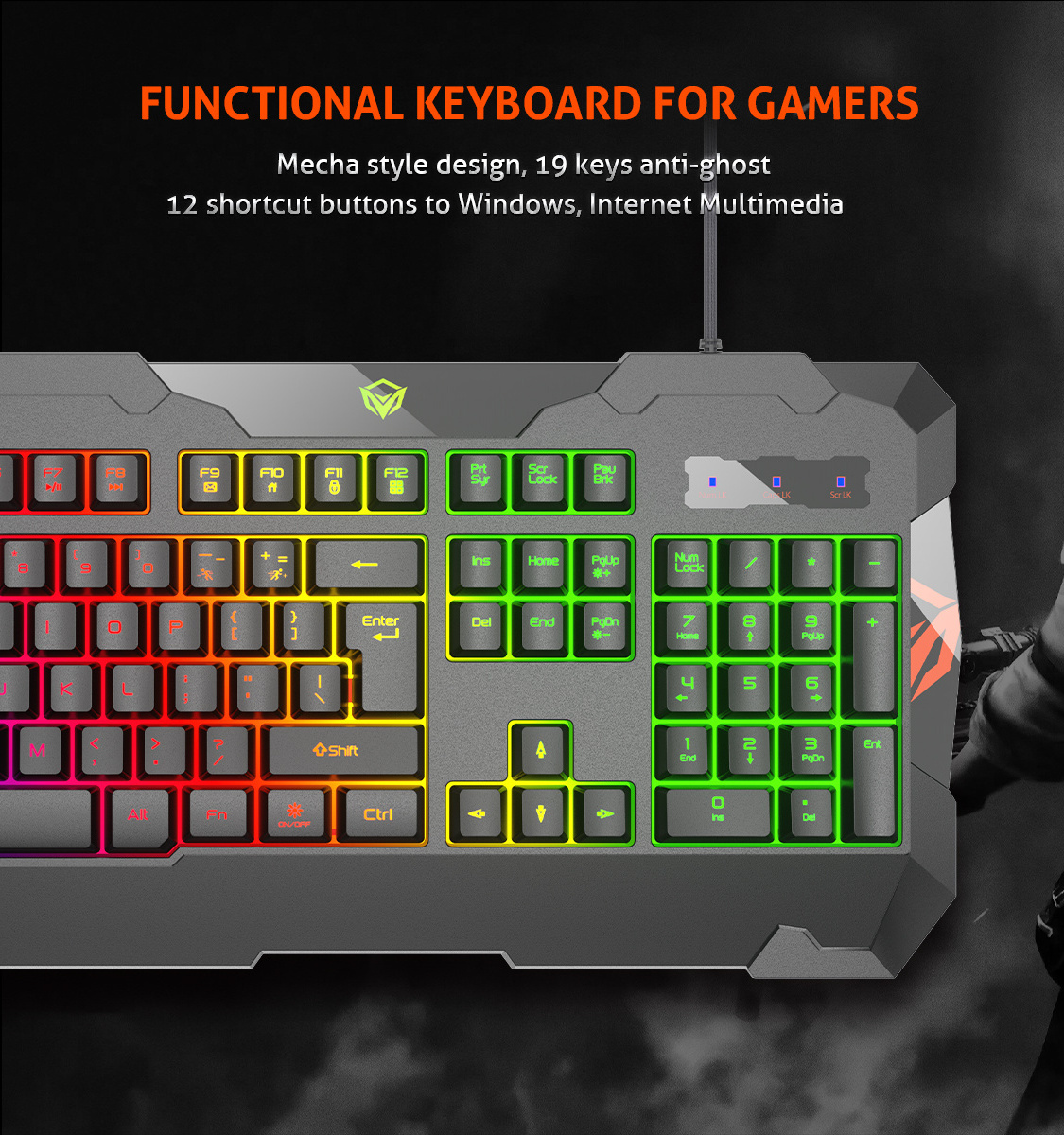 MeeTion C505 Keyboard Mouse 4 in 1 Gaming Headphone Mouse Pad Keyboard and Mouse Gaming Combo