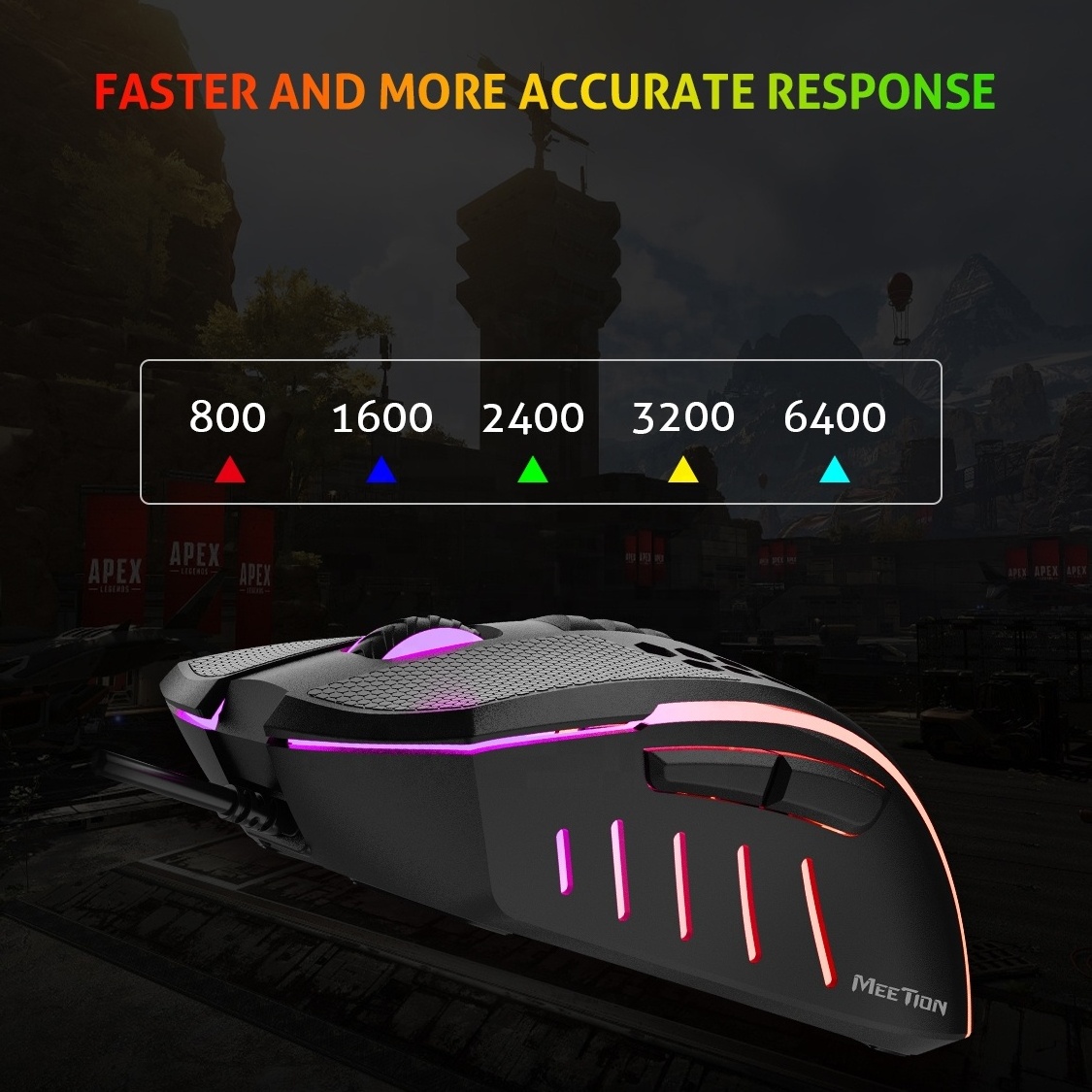 MEETION GM015 free cheap honeycomb ergonomic silent magic rgb wired usb gaming mouse for pc computer laptop