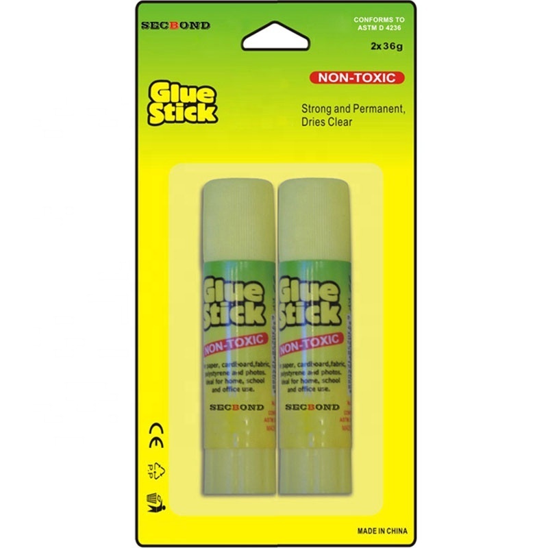 school and office use 10g 2pcs pack non toxic PVA solid glue sticks