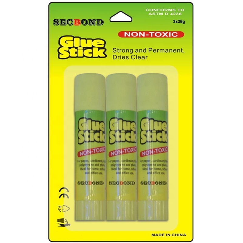 office use 10g 3pcs pack non toxic PVA solid glue sticks