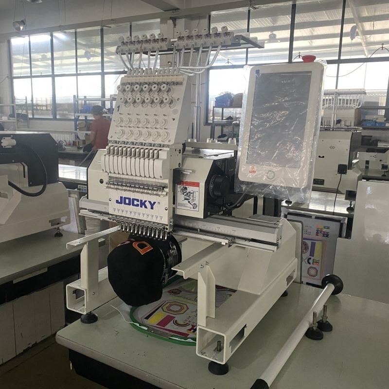 JK-BC1201 Single head 12 needles 510x400mm cap embroidery machine computerized industrial one