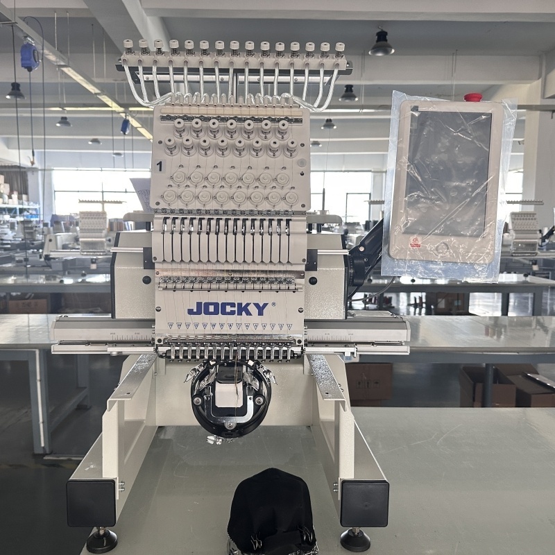 JK-BC1201 Single head 12 needles 510x400mm cap embroidery machine computerized industrial one