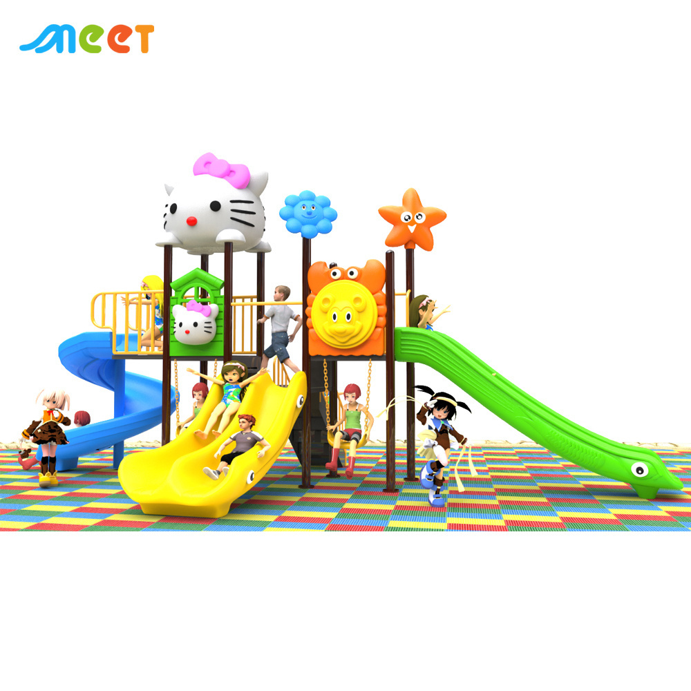 Children new style outdoor playground hot sell  toys kids cheap  plastic slide