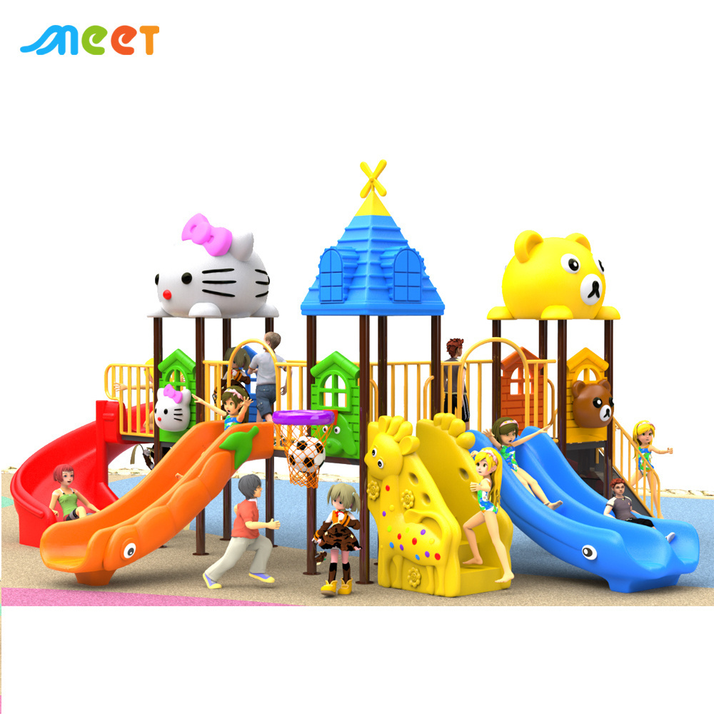 Children new style outdoor playground hot sell  toys kids cheap  plastic slide