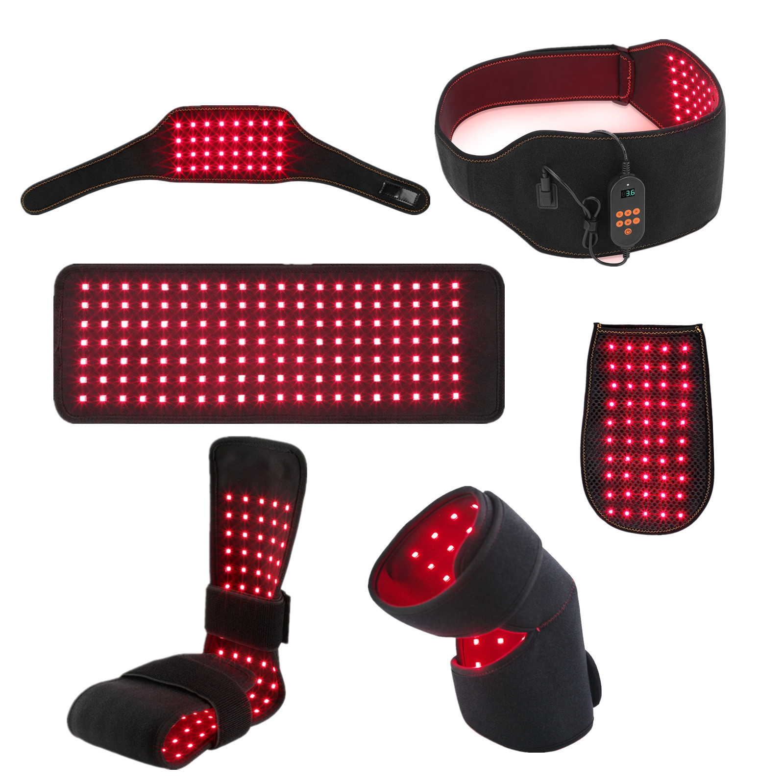 MEETU Infrared Red Light Therapy Chin Strip 660nm LED Red Light 850nm red light therapy neck