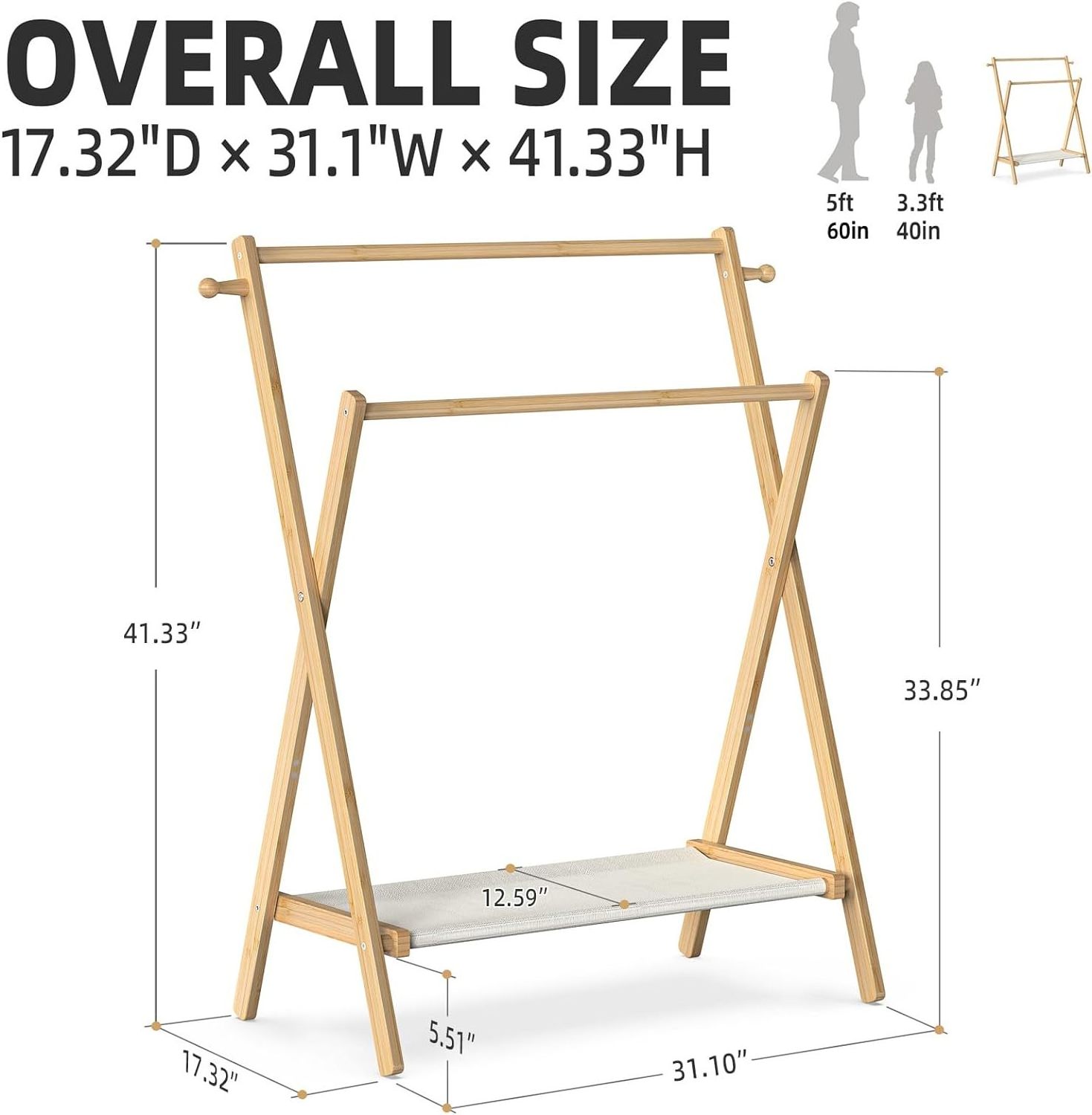 Small cloth rack stand for Toddler Pets, dry rack clothes with clothing Storage Shelf