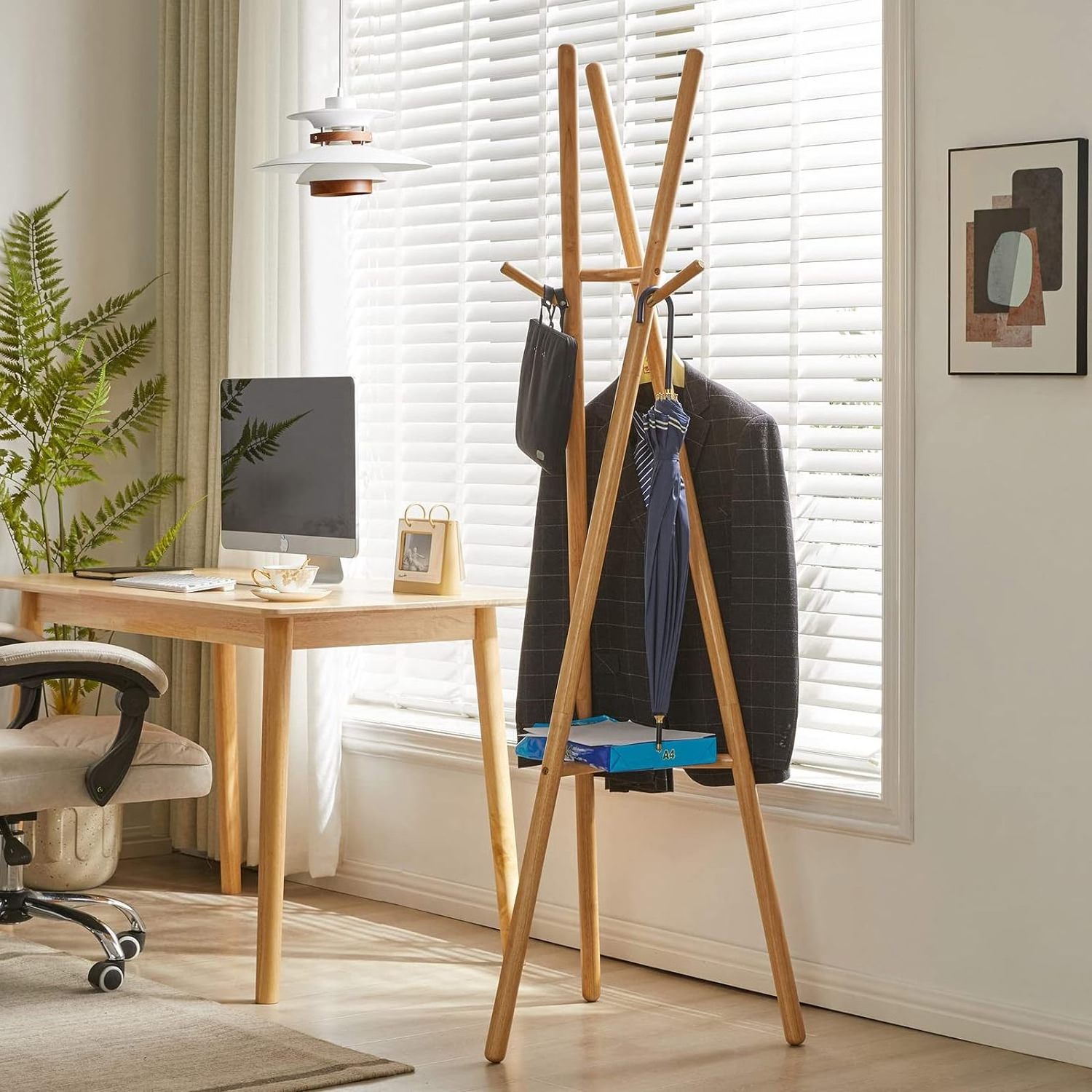 clothing store display rack with Unique Design, clothing dryer rack with Hooks and clothes rack for home