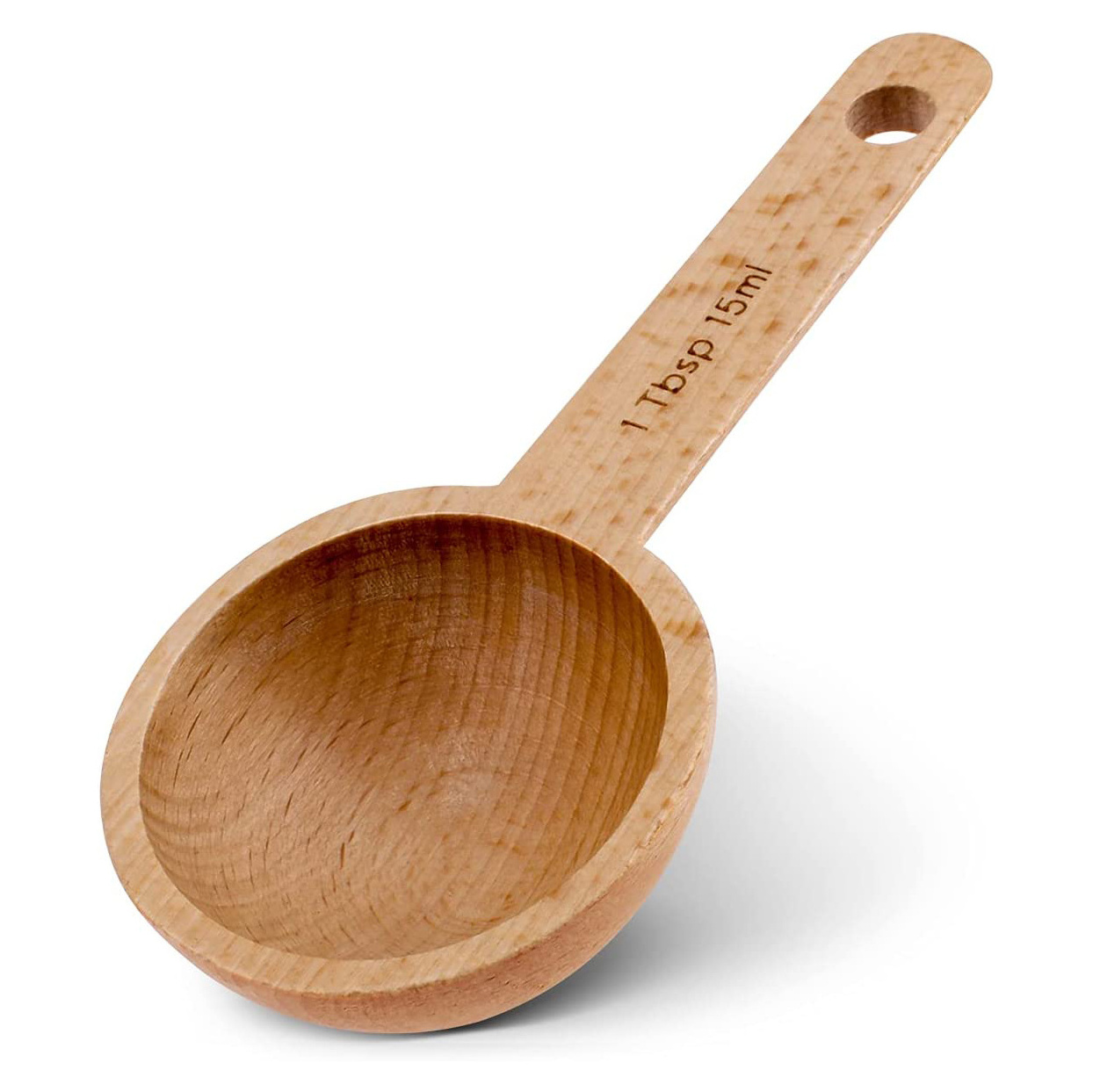 Wooden Coffee Spoon in Beech Coffee Scoop Measuring for Coffee Beans