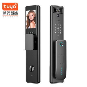 Smart life WiFi  Door Lock Camera 3D TUYA Face Intelligent Fingerprint Password Electronic Key IC Unlock