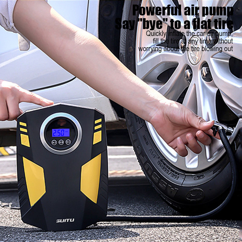 Car Tyre Inflator Portable Wireed Electric Air Pump Car Air Inflatable Pump for Balls Motorcycle Bicycle